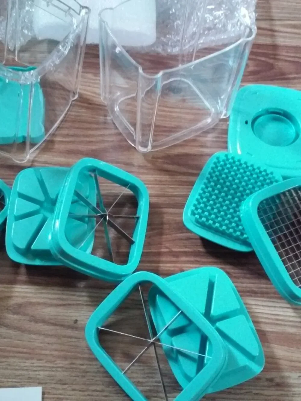 Prepology Manual Slicer Aqua 4 Blades Included DW Safe RUst Resistant BPA Free